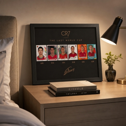 Football Legend CR7 Tribute Framed Wall Art