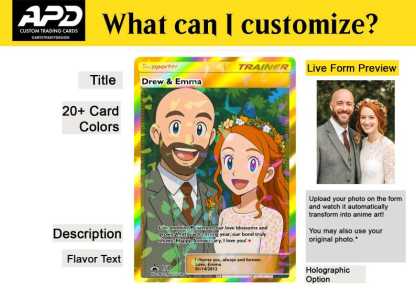 Custom Anime Trainer Card – Personalized "Ultra Rare" Graded Slab Gift for Dad & Mom