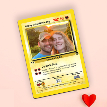 Personalized Anime Game Card Valentine‘s Day Gift