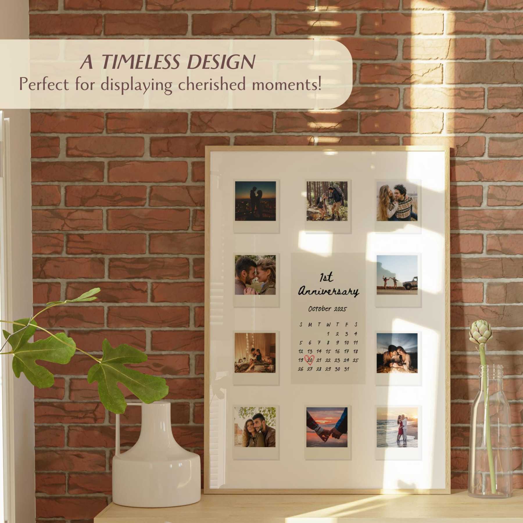 Custom Polaroid Frame Anniversary Template