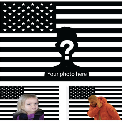 Custom Photo American Flag