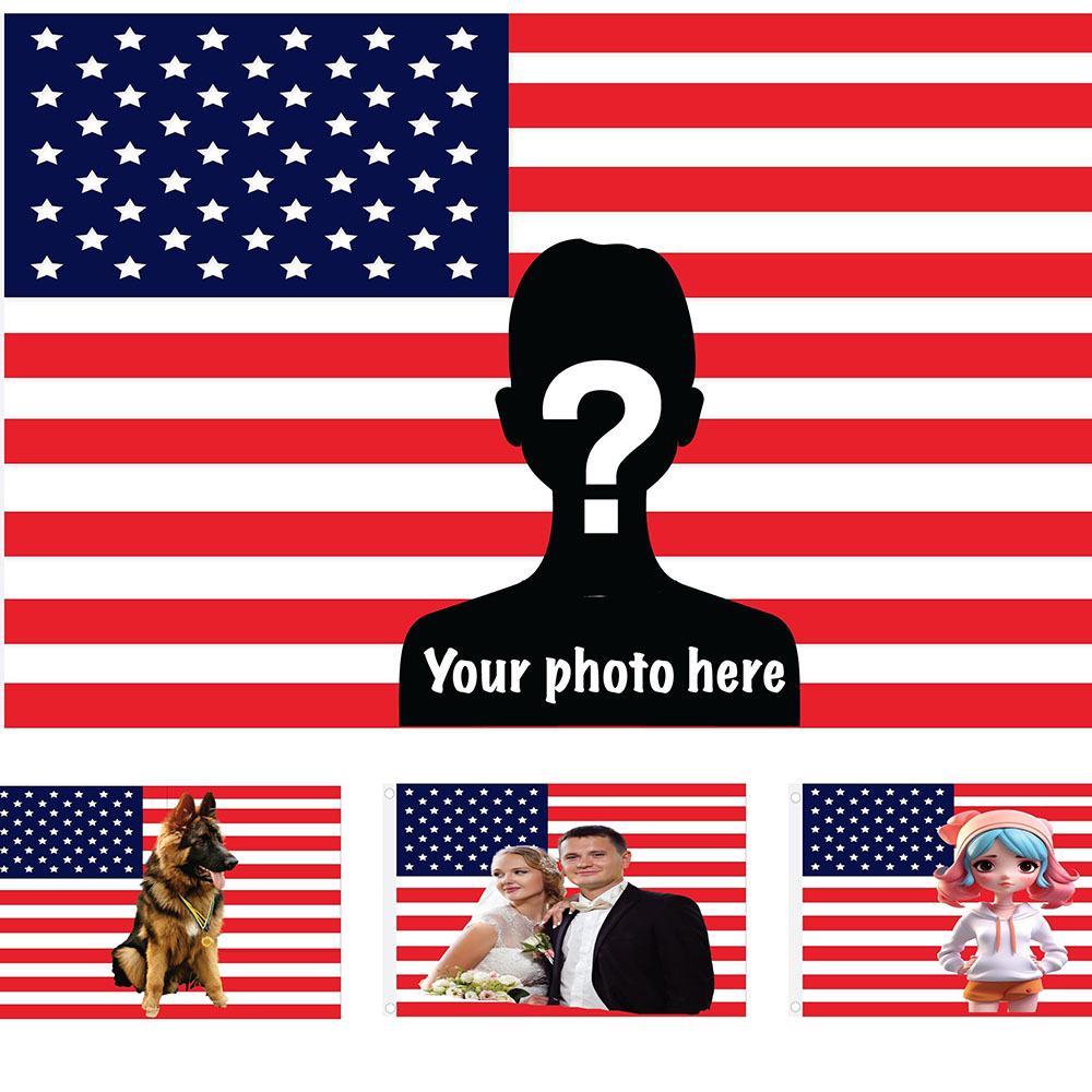 Custom Photo American Flag