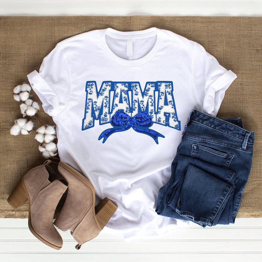MAMA Chenille Embroidered Fabric Sweatshirt