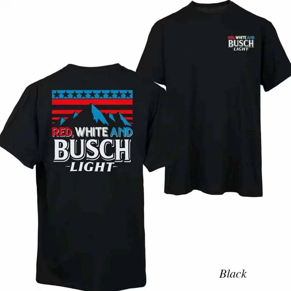 Red White and Busch Light 4th of July Tee T-Shirt