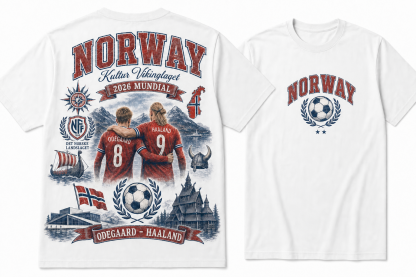 Norway Kultur Vikinglaget 2026 Mundial Dual-Sided Graphic Tee