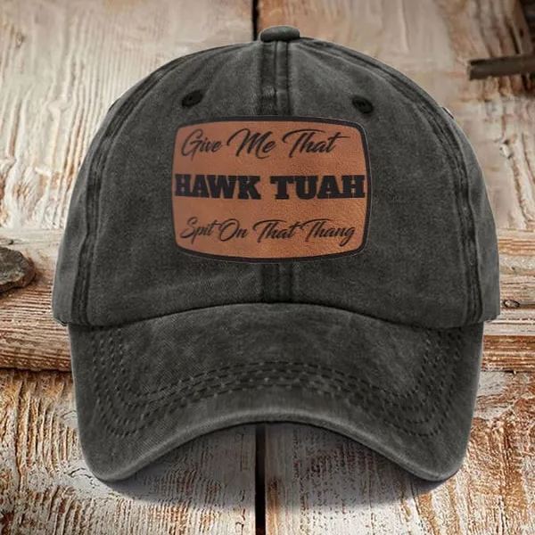 Hawk Tuah Spit On That Thing Print Sun Hat