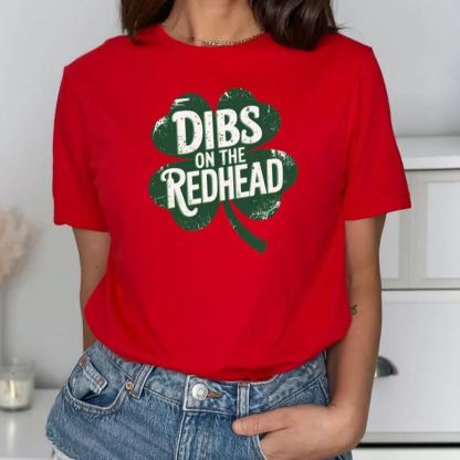 Dibs on the Readhead Unisex Softstyle T-Shirt, St Patricks Day Tee