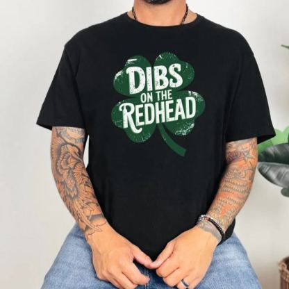 Dibs on the Readhead Unisex Softstyle T-Shirt, St Patricks Day Tee