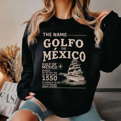 Gulf of Mexico Name Origin 1550 Shirt, Historical Gulf of Mexico Shirt