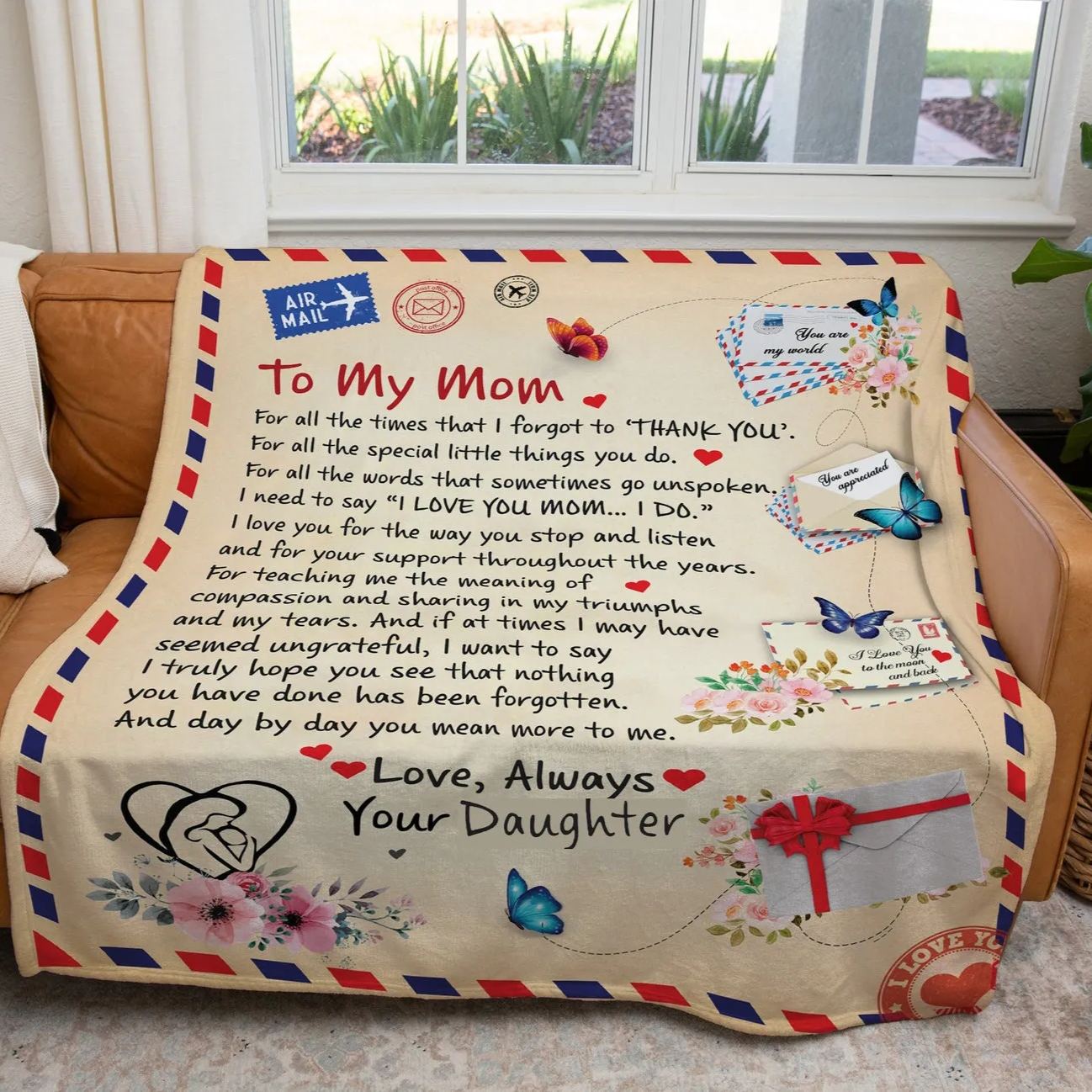 Letter From Son To Mom Blanket ,The Best Mother's Day Gift Blanket