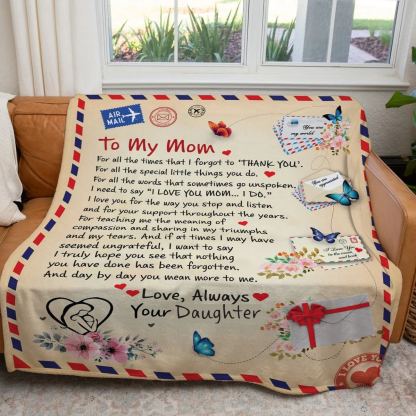 Letter From Son To Mom Blanket ,The Best Mother's Day Gift Blanket