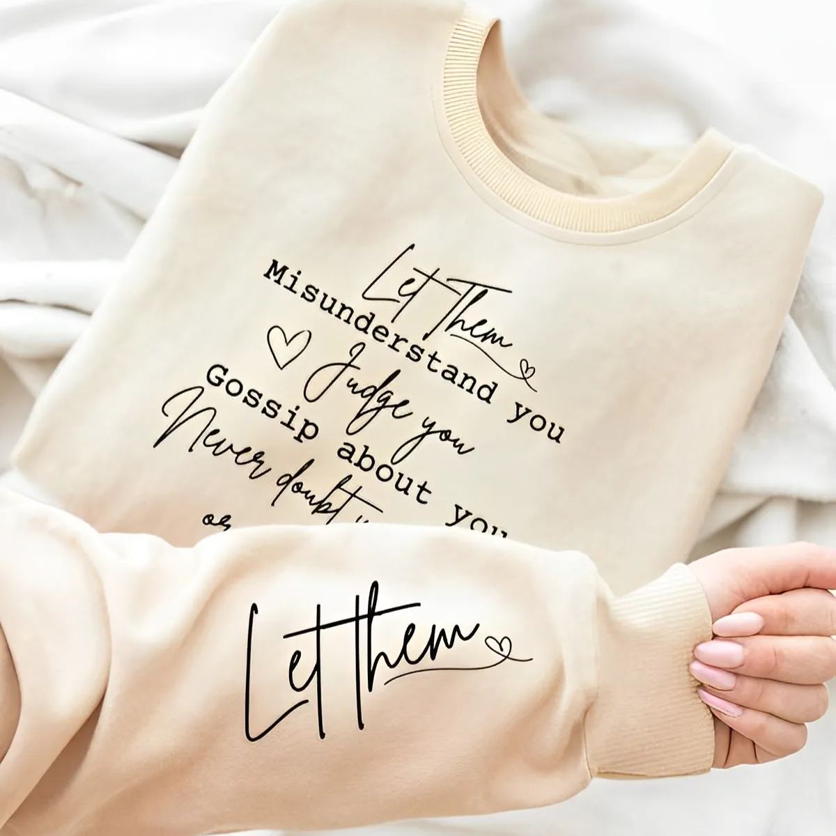 Let Them Sweatshirt, Keep Shining Hoodie, Inspirational Sweatshirt