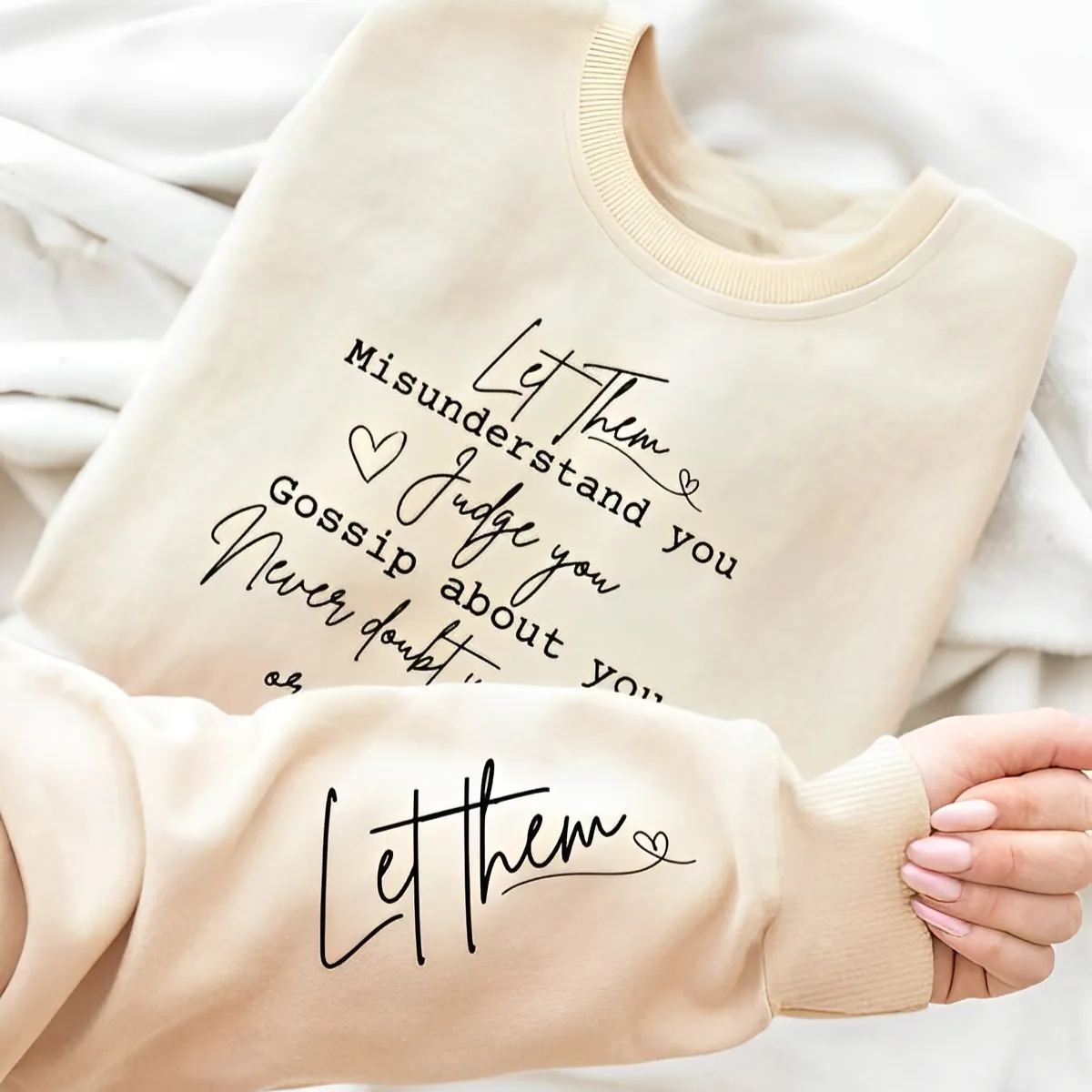 Let Them Sweatshirt, Keep Shining Hoodie, Inspirational Sweatshirt