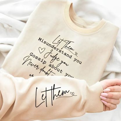 Let Them Sweatshirt, Keep Shining Hoodie, Inspirational Sweatshirt