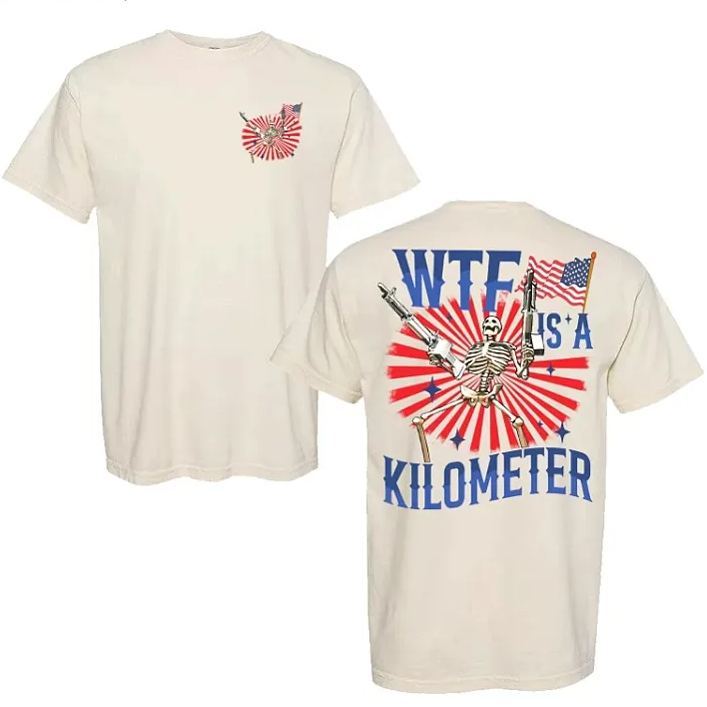 Independence Day Chaos: 4th Of July Skull & Flag Tee