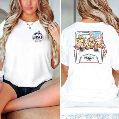 2025 HOT Dog Beers Unisex T-Shirt, Funny Dogs & Beers Two Sided Shirt, Dog Lover Tee