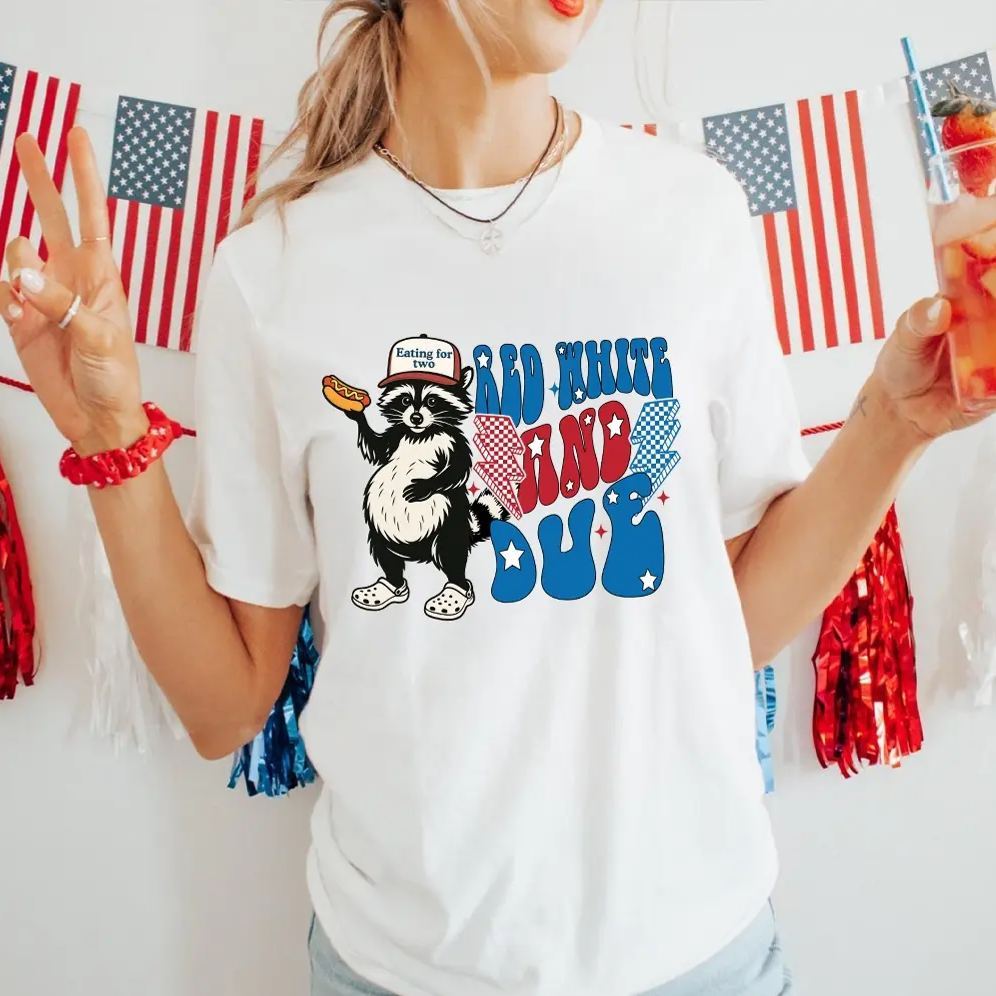 Red White and Due, 4th of July Pregnancy Announcement Shirt