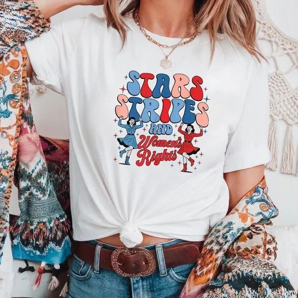 “Stars, Stripes & Women’s Rights” Retro Feminist Tee