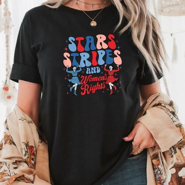 “Stars, Stripes & Women’s Rights” Retro Feminist Tee