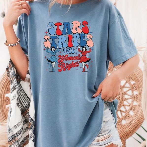 “Stars, Stripes & Women’s Rights” Retro Feminist Tee