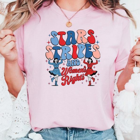 “Stars, Stripes & Women’s Rights” Retro Feminist Tee