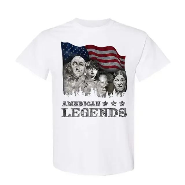 “Three Stooges American Legends” Retro Comedy Tee