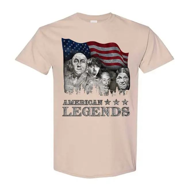 “Three Stooges American Legends” Retro Comedy Tee