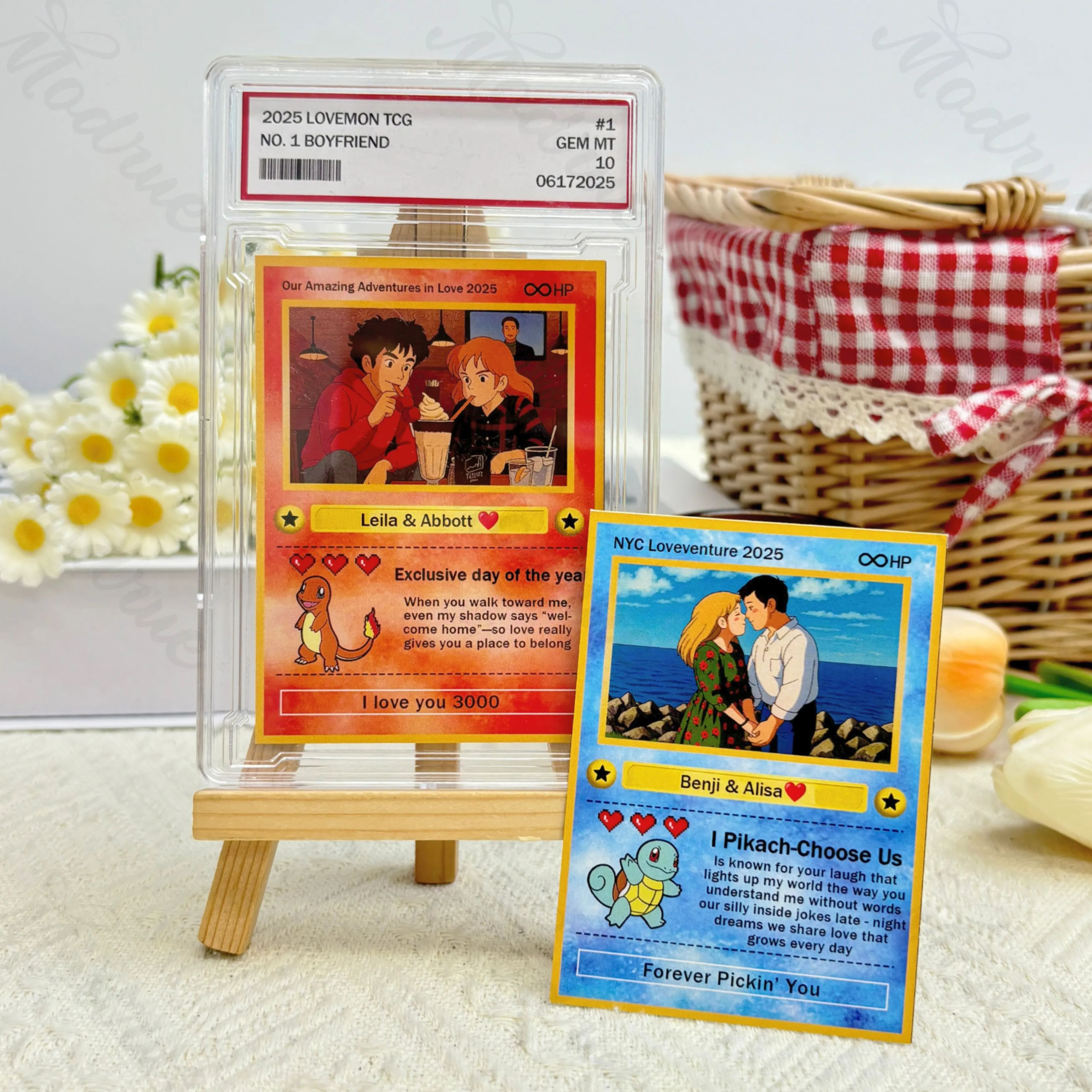 Custom Anime Photo Couple Card For Your love