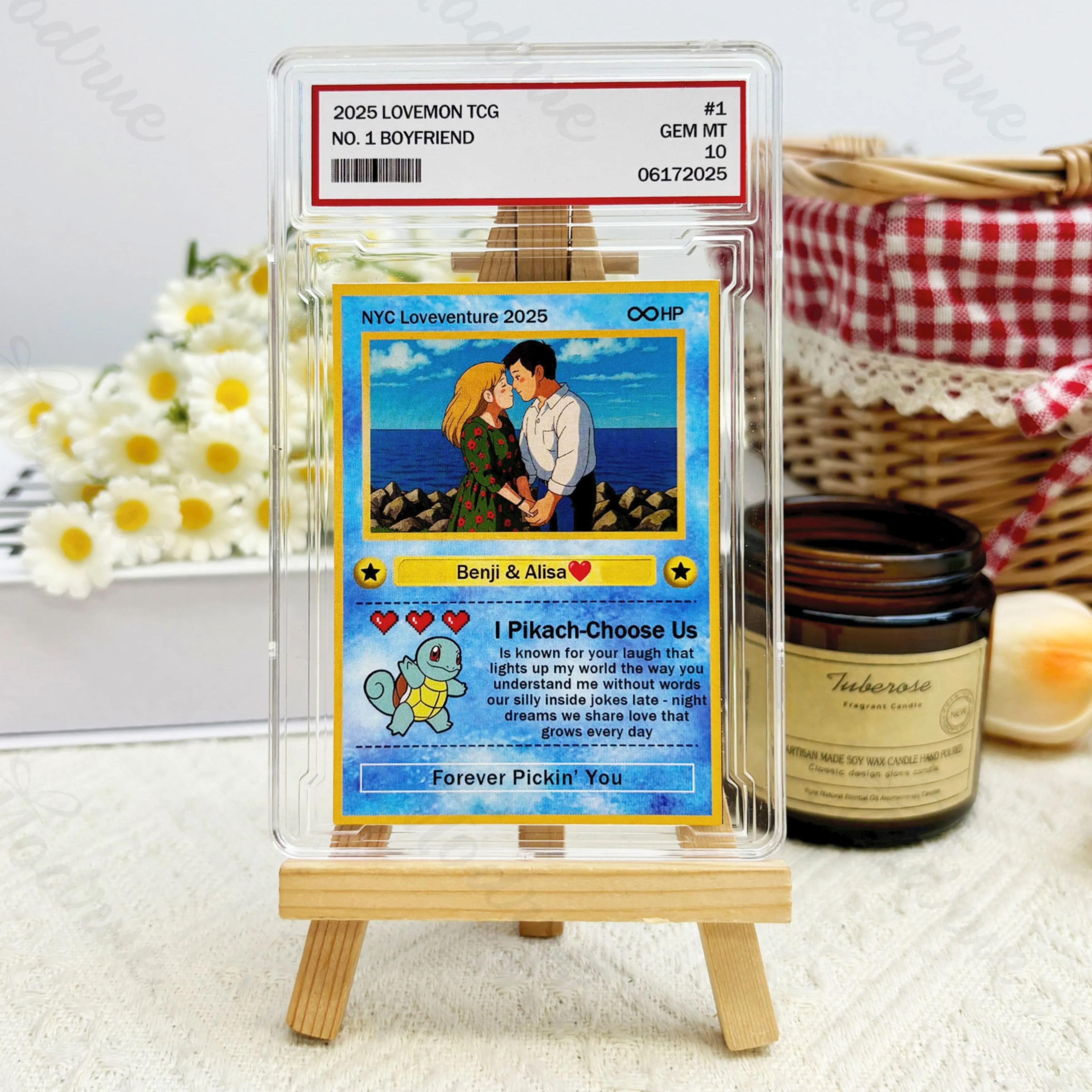 Custom Anime Photo Couple Card For Your love