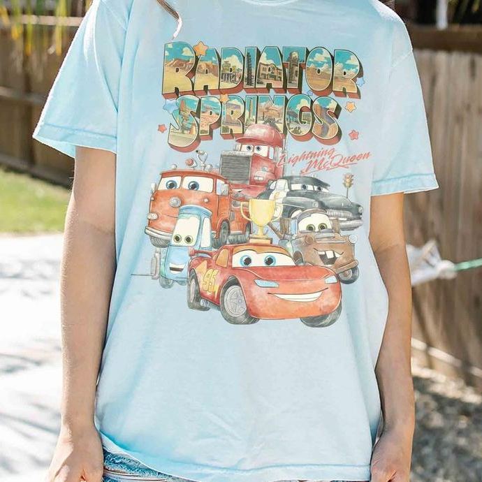 “Cars Nostalgia” Radiator Springs Vintage Tee