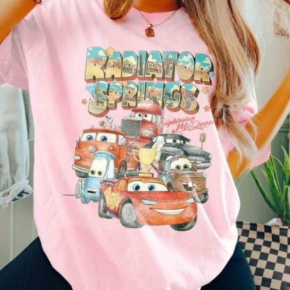“Cars Nostalgia” Radiator Springs Vintage Tee