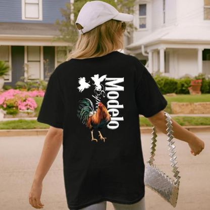 “Mexican Beer Vibe” Rooster Graphic Tee
