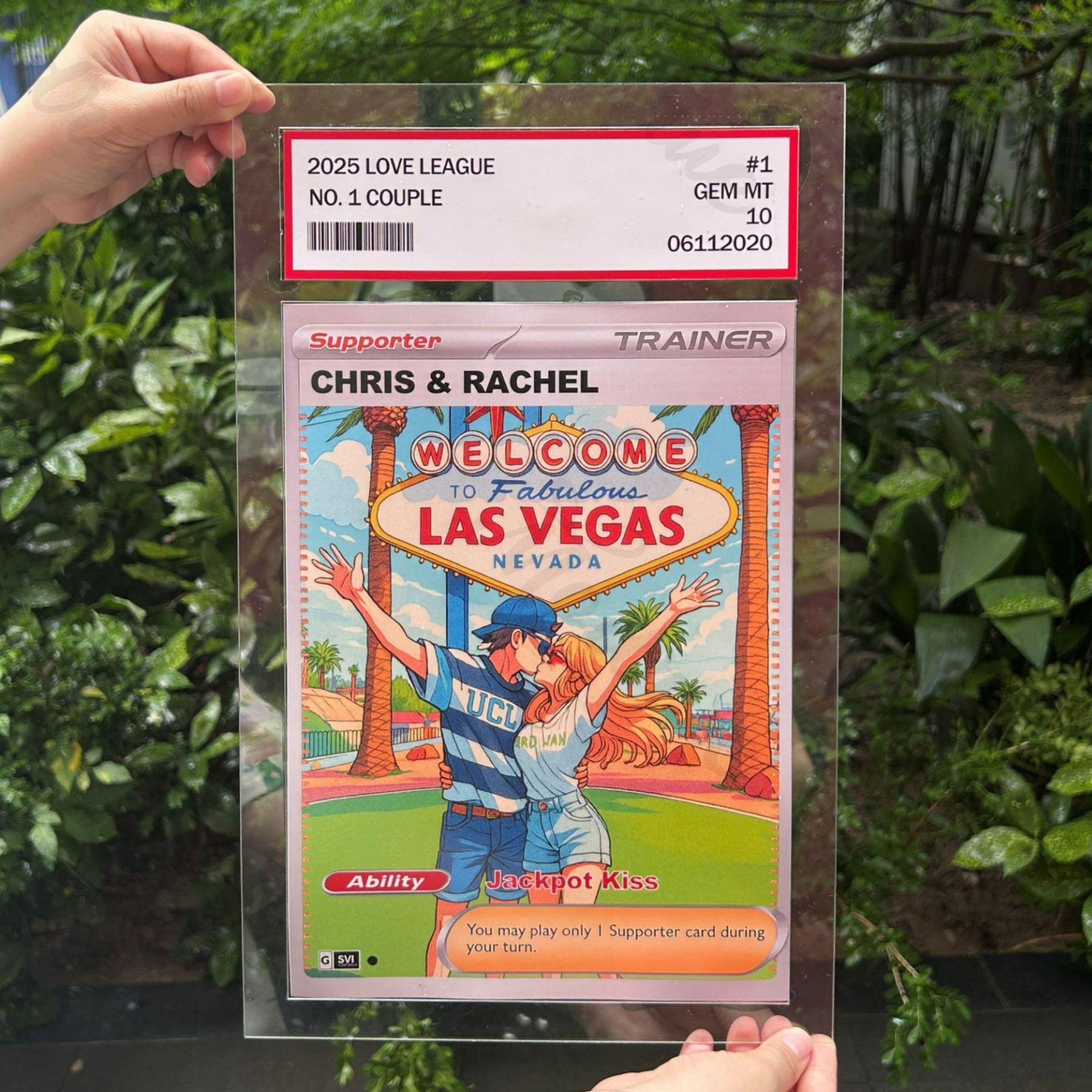 Personalized Anime-Inspired Couple BIG Card