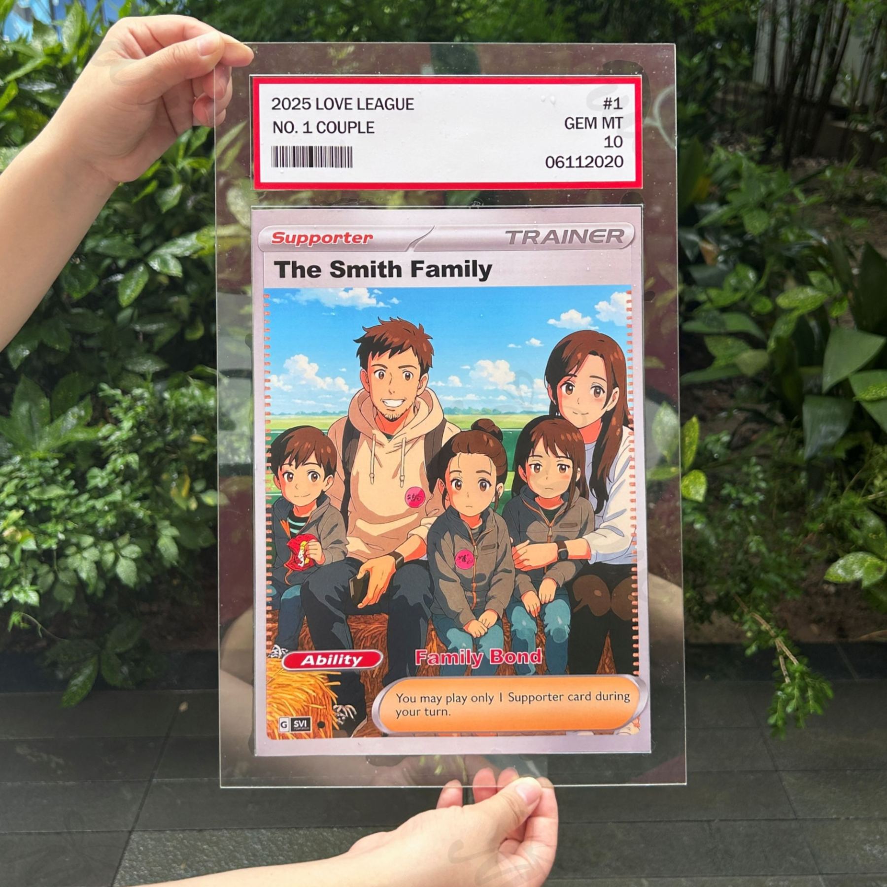 Personalized Anime-Inspired Couple BIG Card