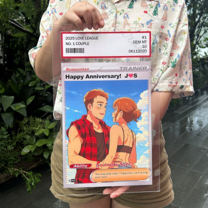 Personalized Anime-Inspired Couple BIG Card