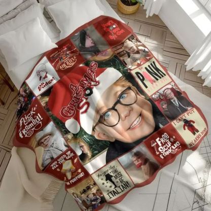 A Christmas Story Classic Movie Blanket