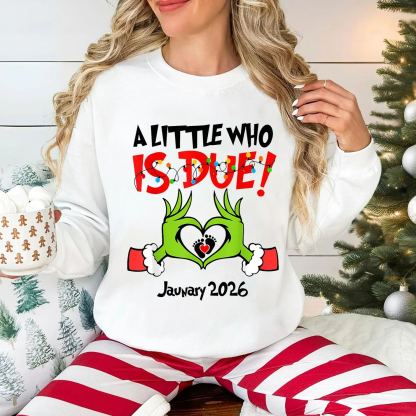 A Little Who Is Due Shirt Christmas Pregnant Shirt