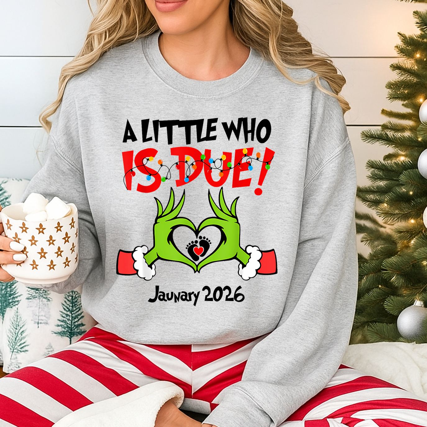 A Little Who Is Due Shirt Christmas Pregnant Shirt