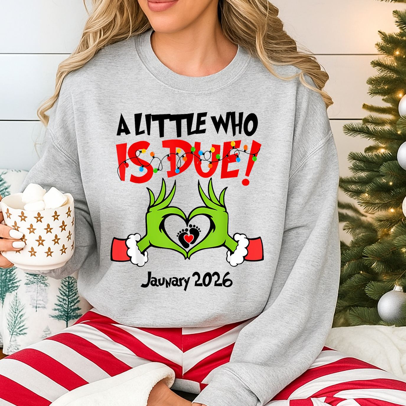 A Little Who Is Due Shirt Christmas Pregnant Shirt