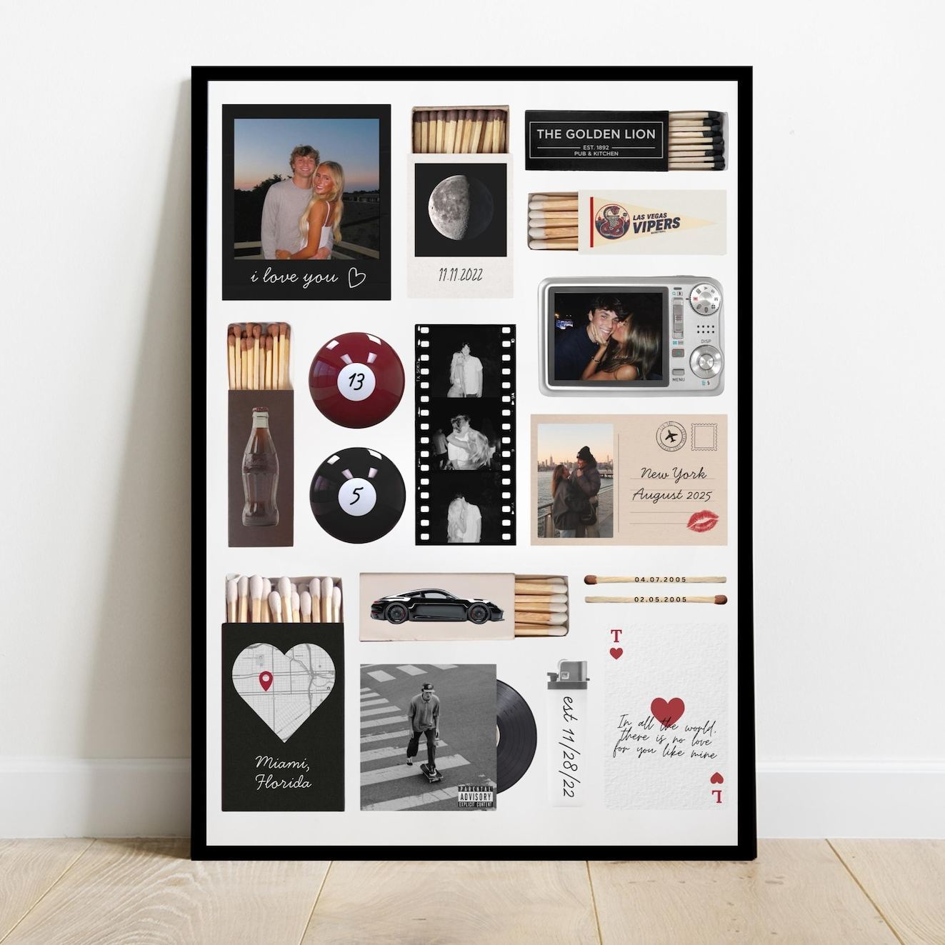 Matchbook Poster | Valentine's Day Gift