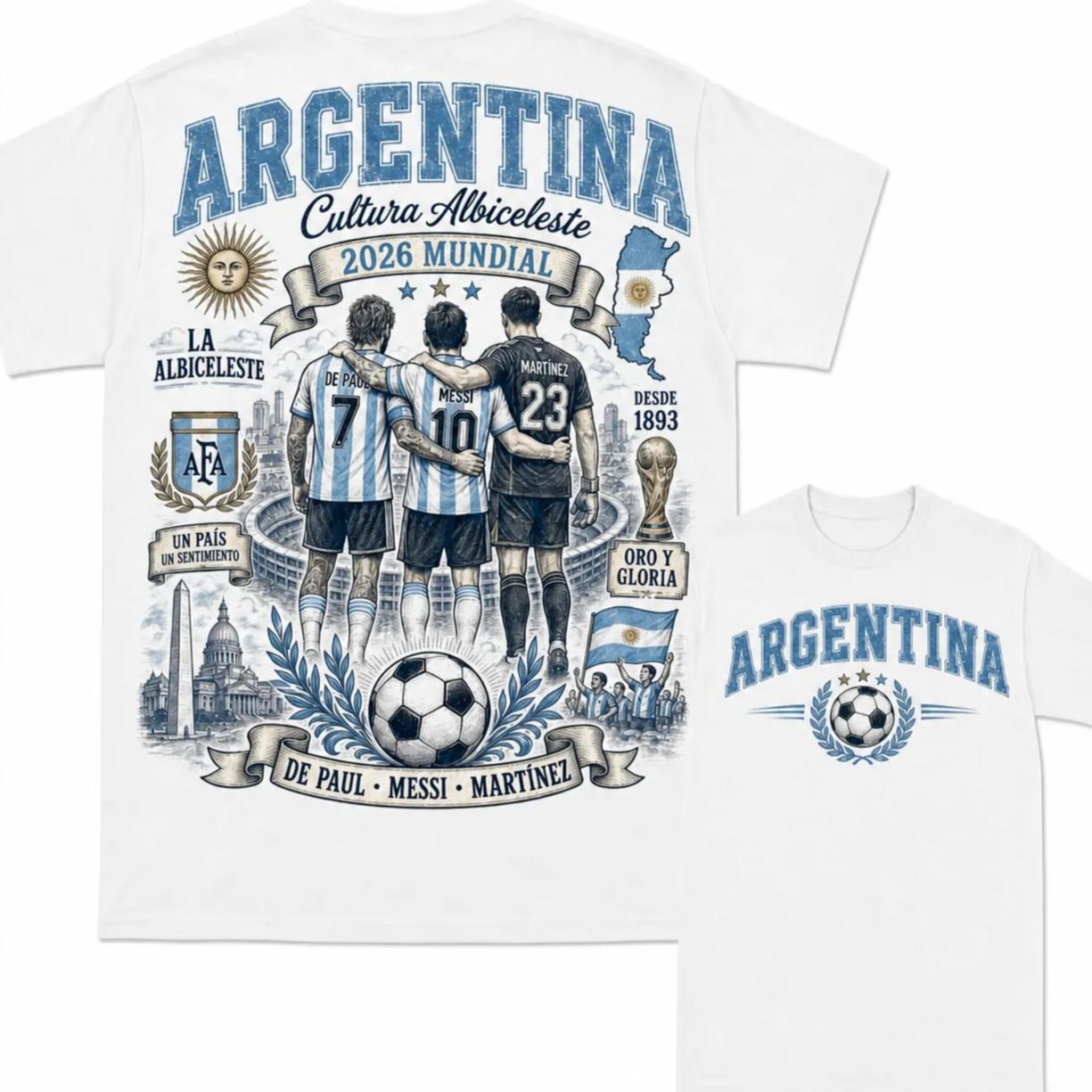 National Soccer Heritage Graphic T-Shirt 100% Cotton