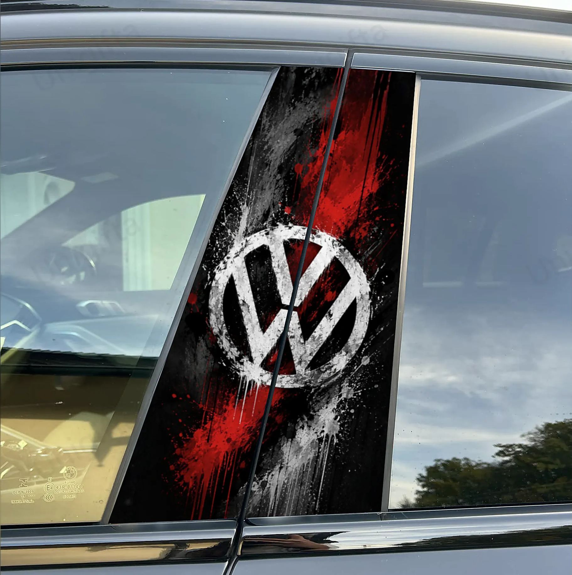 Halloween Color-Changing B-Pillar Emblem Film