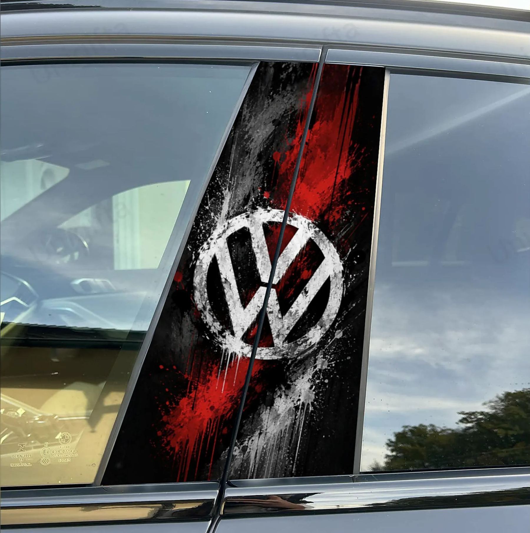 Halloween Color-Changing B-Pillar Emblem Film