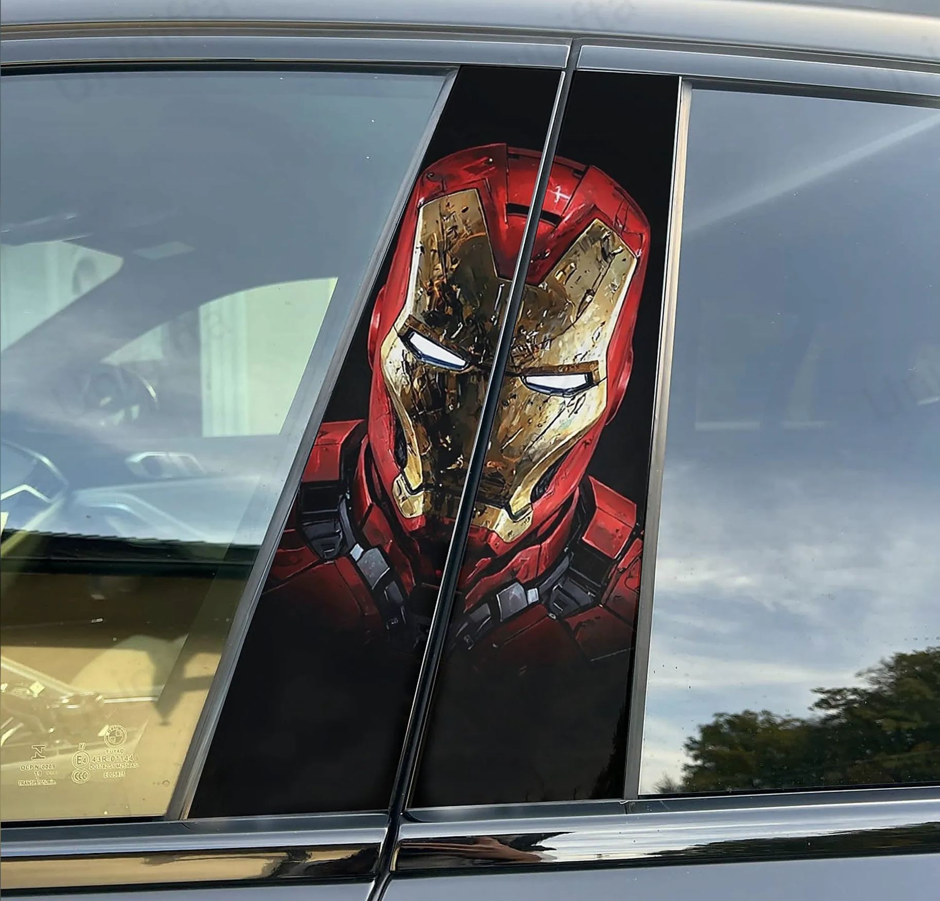 Halloween Cartoon B-Pillar Window Tint Film