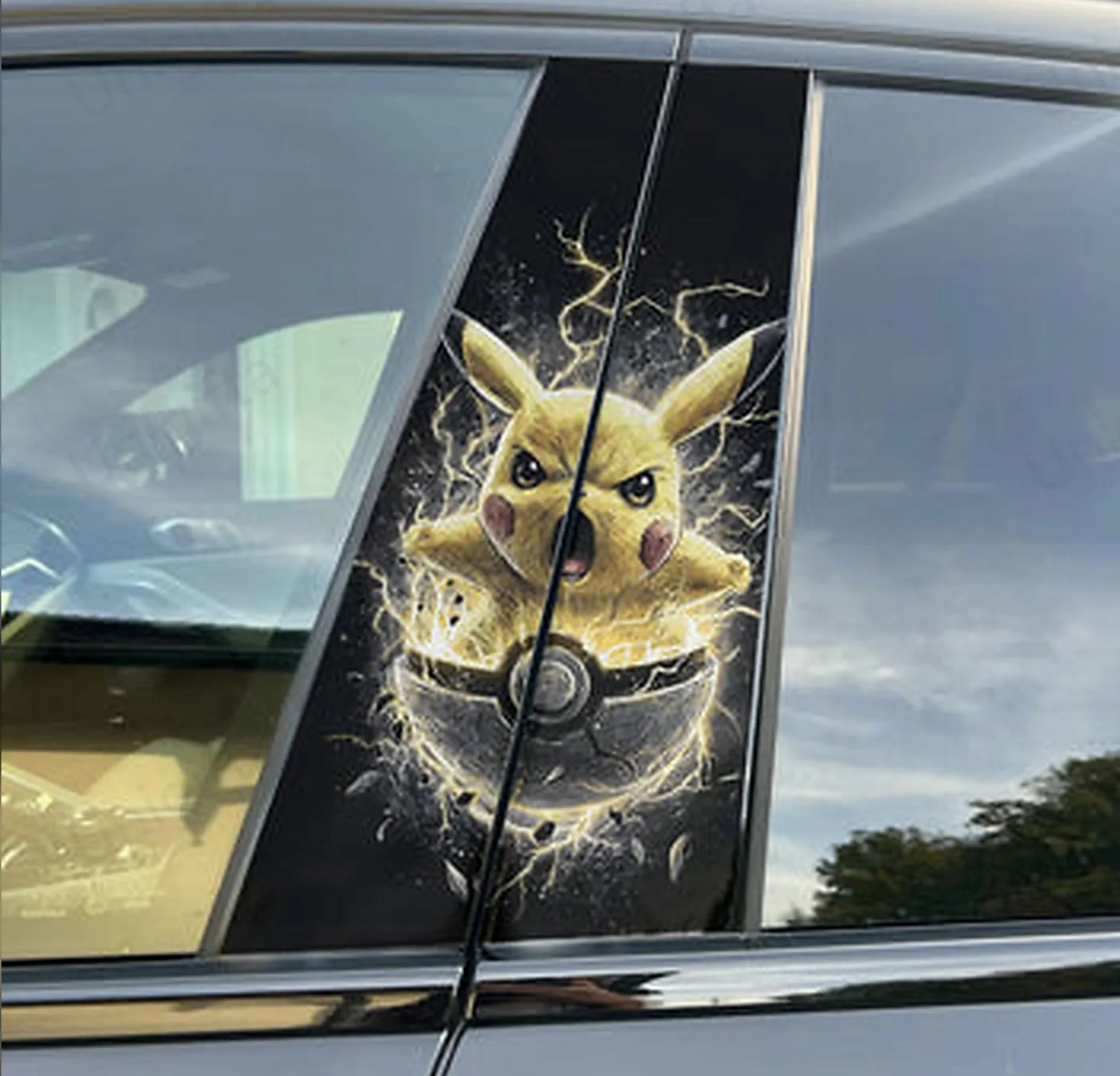 Halloween Cartoon B-Pillar Window Tint Film