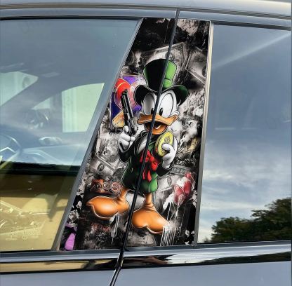 Halloween Cartoon B-Pillar Window Tint Film