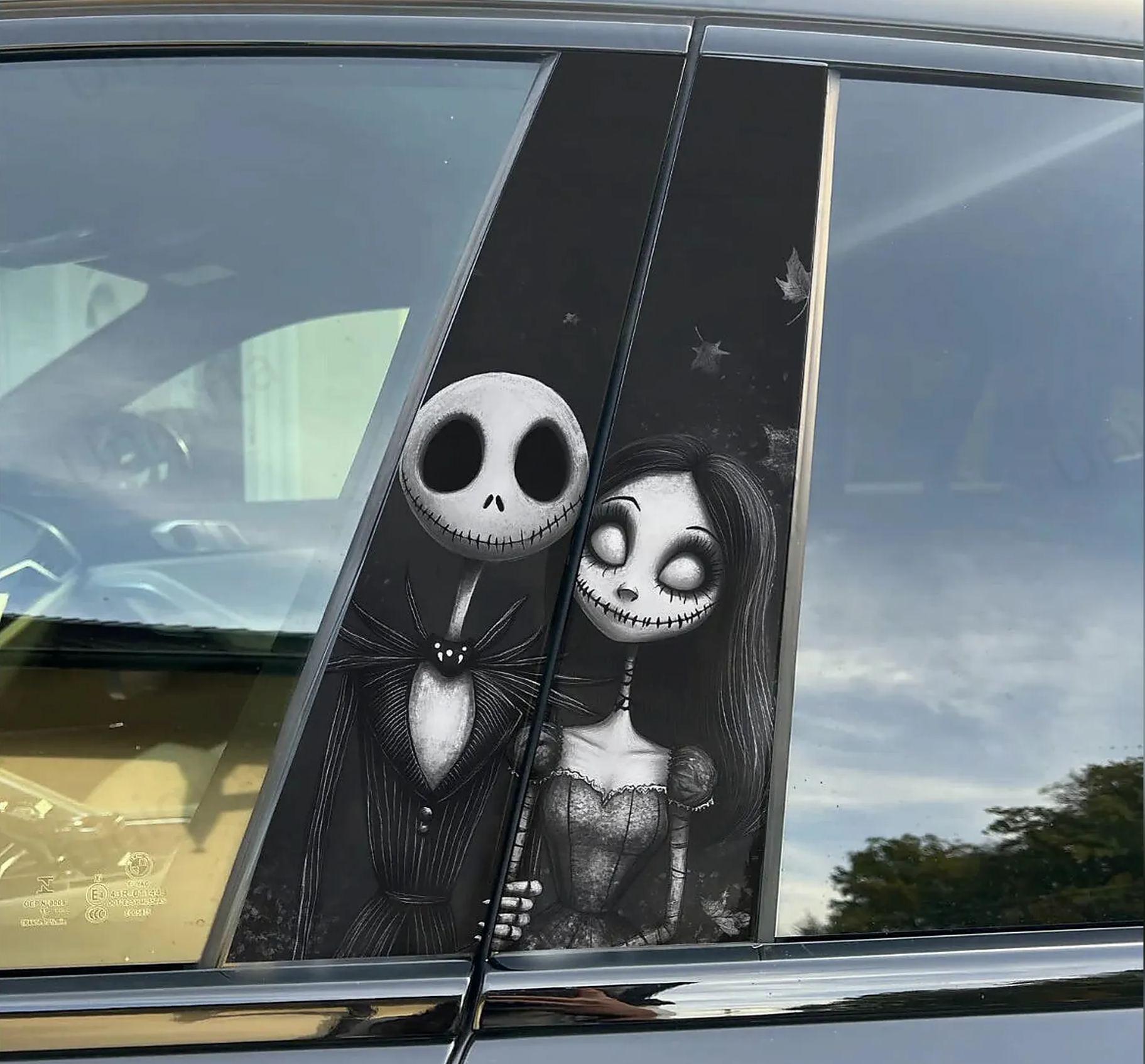 Halloween Cartoon B-Pillar Window Tint Film