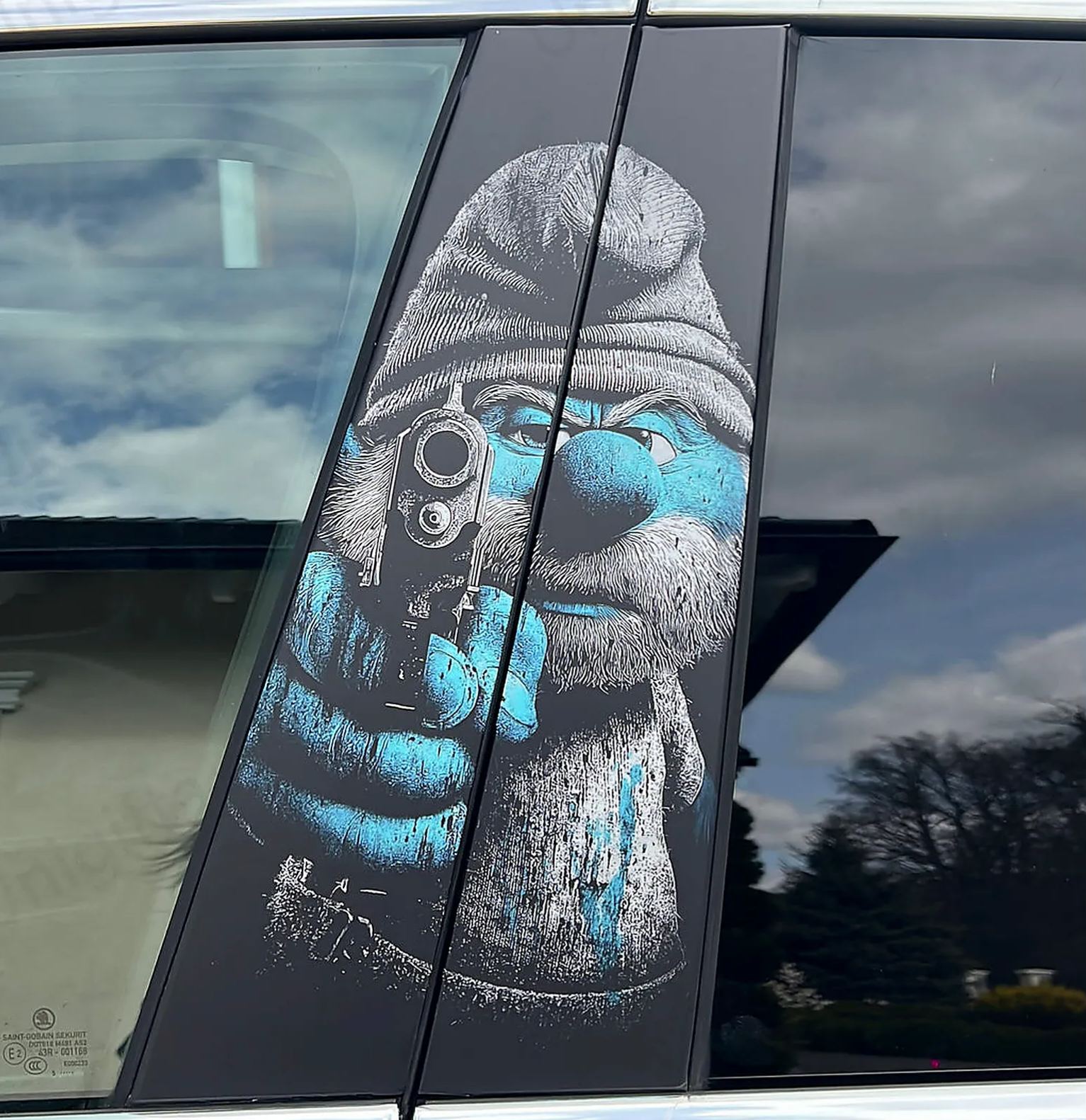 Halloween Cartoon B-Pillar Window Tint Film