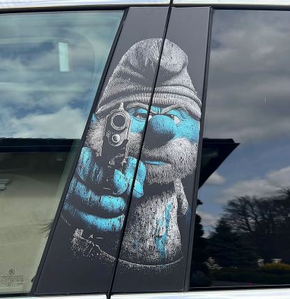 Halloween Cartoon B-Pillar Window Tint Film