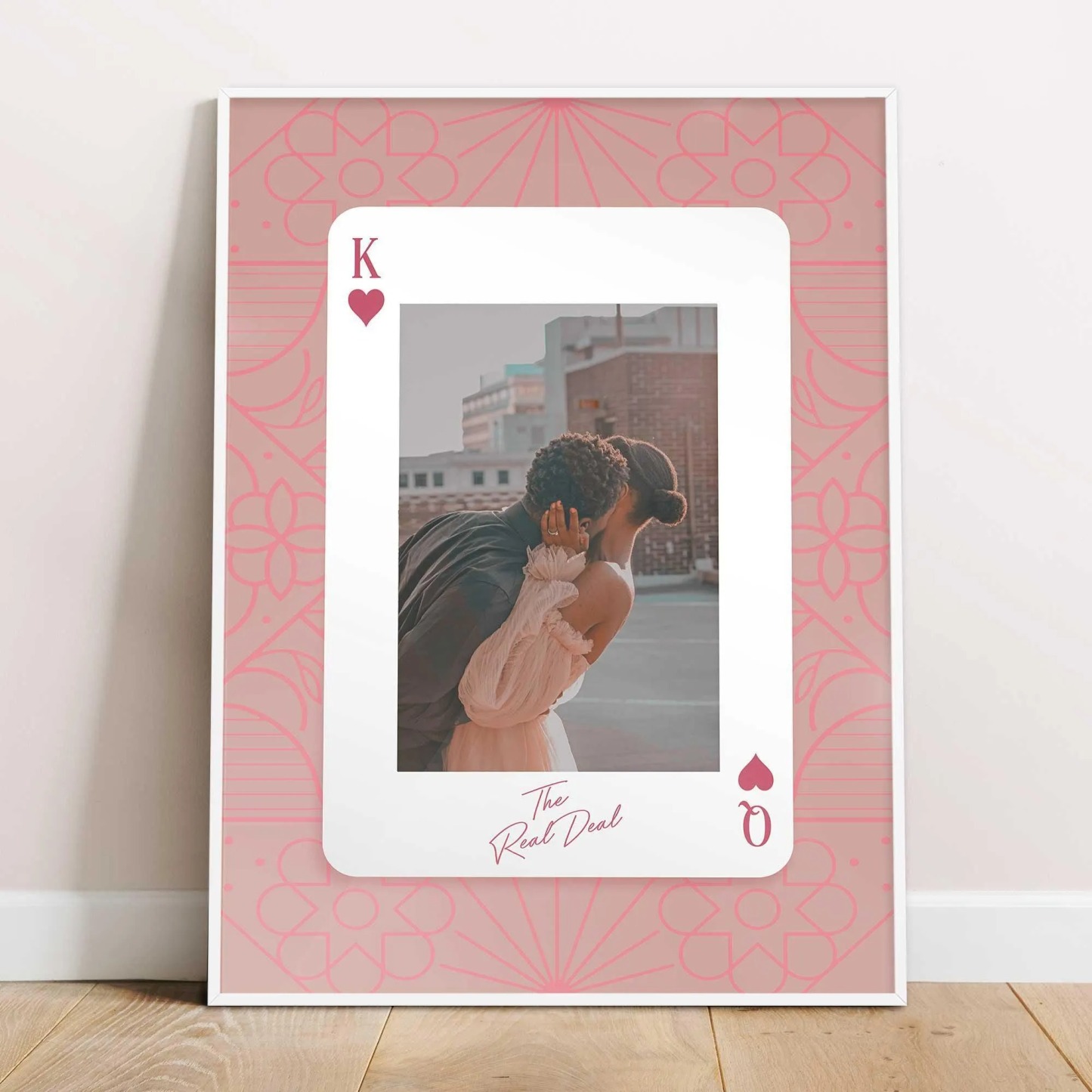 King and Queen Custom Photo Print Couples Wall Art